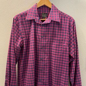Men Jos. A Bank Dress Checkered Shirt